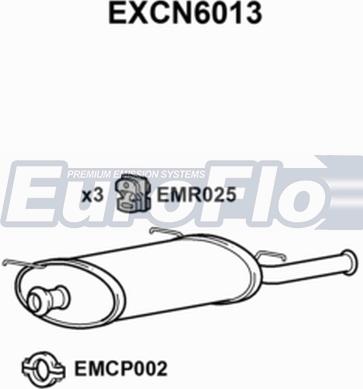 EuroFlo EXCN6013 - Izplūdes gāzu trokšņa slāpētājs (pēdējais) ps1.lv