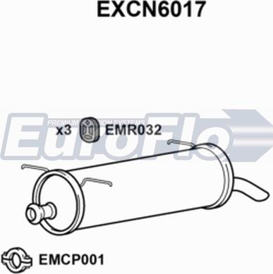 EuroFlo EXCN6017 - Izplūdes gāzu trokšņa slāpētājs (pēdējais) ps1.lv