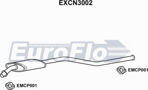 EuroFlo EXCN3002 - Vidējais izpl. gāzu trokšņa slāpētājs ps1.lv