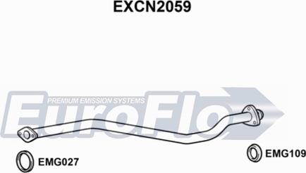 EuroFlo EXCN2059 - Izplūdes caurule ps1.lv