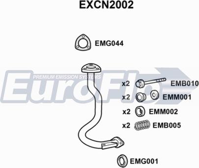 EuroFlo EXCN2002 - Izplūdes caurule ps1.lv