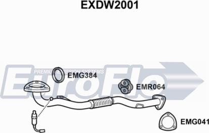 EuroFlo EXDW2001 - Izplūdes caurule ps1.lv