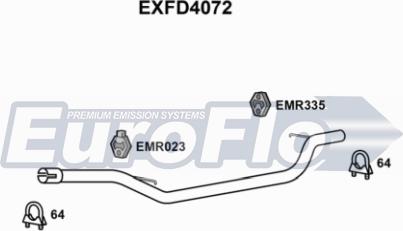 EuroFlo EXFD4072 - Izplūdes caurule ps1.lv