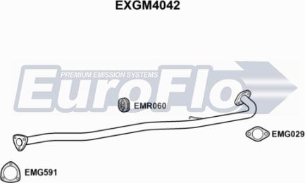 EuroFlo EXGM4042 - Izplūdes caurule ps1.lv