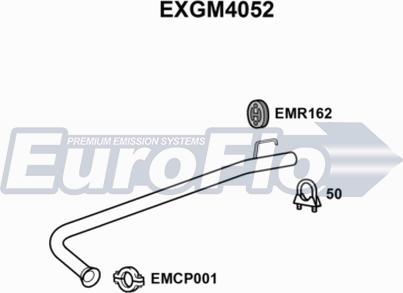 EuroFlo EXGM4052 - Izplūdes caurule ps1.lv