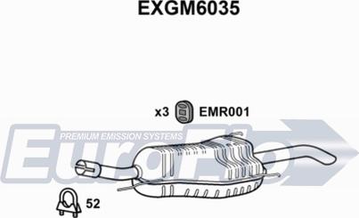 EuroFlo EXGM6035 - Izplūdes gāzu trokšņa slāpētājs (pēdējais) ps1.lv