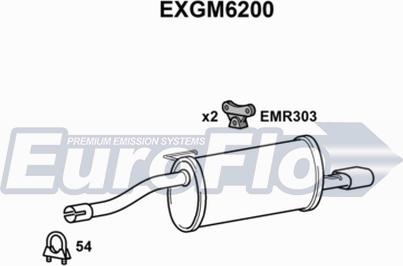 EuroFlo EXGM6200 - Izplūdes gāzu trokšņa slāpētājs (pēdējais) ps1.lv