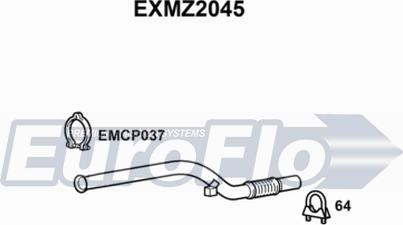 EuroFlo EXMZ2045 - Izplūdes caurule ps1.lv