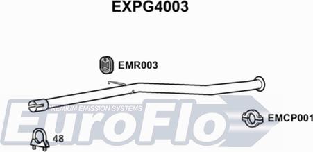 EuroFlo EXPG4003 - Izplūdes caurule ps1.lv