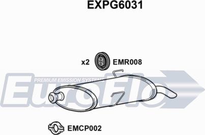 EuroFlo EXPG6031 - Izplūdes gāzu trokšņa slāpētājs (pēdējais) ps1.lv