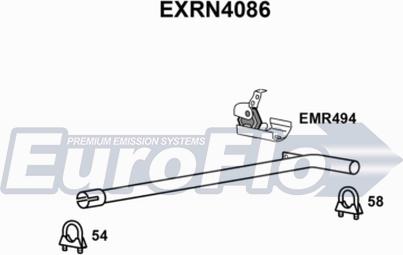 EuroFlo EXRN4086 - Izplūdes caurule ps1.lv