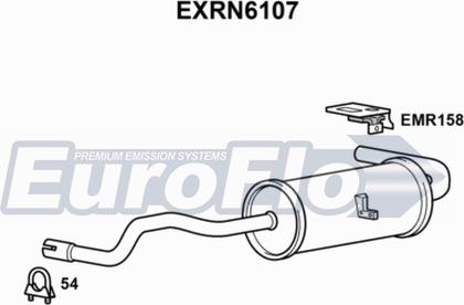 EuroFlo EXRN6107 - Izplūdes gāzu trokšņa slāpētājs (pēdējais) ps1.lv