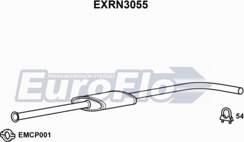 EuroFlo EXRN3055 - Vidējais izpl. gāzu trokšņa slāpētājs ps1.lv