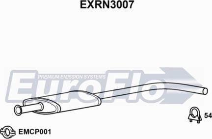 EuroFlo EXRN3007 - Vidējais izpl. gāzu trokšņa slāpētājs ps1.lv