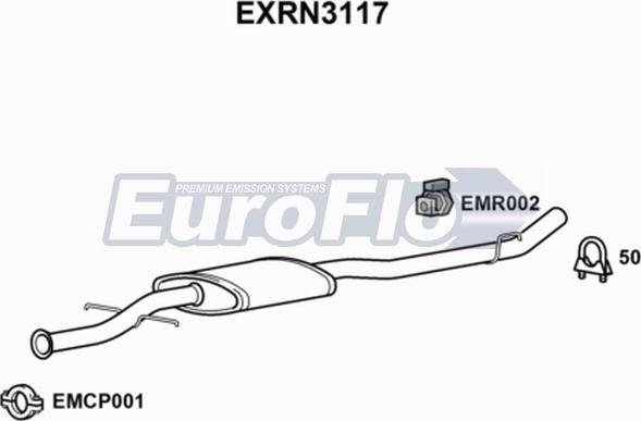 EuroFlo EXRN3117 - Vidējais izpl. gāzu trokšņa slāpētājs ps1.lv