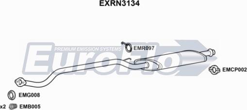 EuroFlo EXRN3134 - Vidējais izpl. gāzu trokšņa slāpētājs ps1.lv