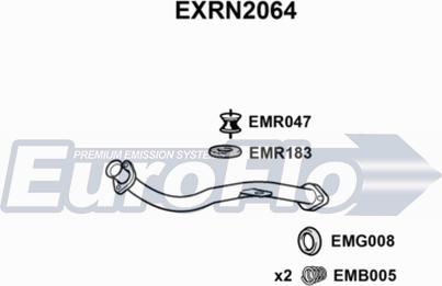 EuroFlo EXRN2064 - Izplūdes caurule ps1.lv