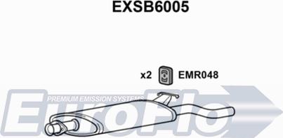 EuroFlo EXSB6005 - Izplūdes gāzu trokšņa slāpētājs (pēdējais) ps1.lv