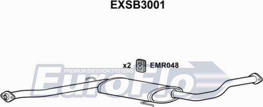 EuroFlo EXSB3001 - Vidējais izpl. gāzu trokšņa slāpētājs ps1.lv