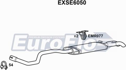 EuroFlo EXSE6050 - Izplūdes gāzu trokšņa slāpētājs (pēdējais) ps1.lv