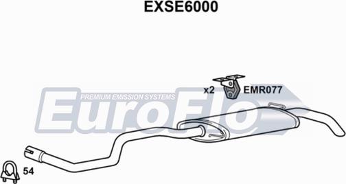 EuroFlo EXSE6000 - Izplūdes gāzu trokšņa slāpētājs (pēdējais) ps1.lv