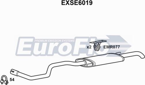 EuroFlo EXSE6019 - Izplūdes gāzu trokšņa slāpētājs (pēdējais) ps1.lv