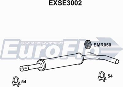 EuroFlo EXSE3002 - Vidējais izpl. gāzu trokšņa slāpētājs ps1.lv