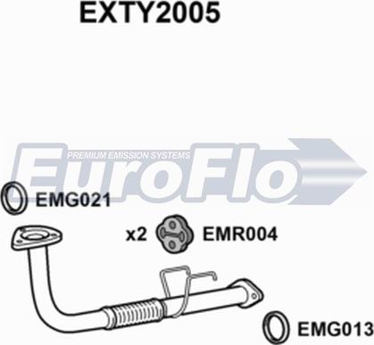 EuroFlo EXTY2005 - Izplūdes caurule ps1.lv