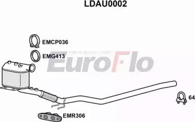 EuroFlo LDAU0002 - Nosēdumu / Daļiņu filtrs, Izplūdes gāzu sistēma ps1.lv