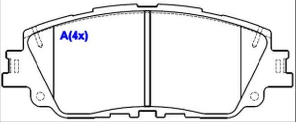 EUROREPAR 1643083380 - Bremžu uzliku kompl., Disku bremzes ps1.lv