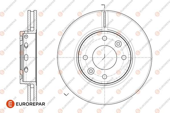 EUROREPAR 1667860780 - Bremžu diski ps1.lv