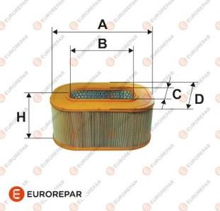 EUROREPAR 1616248180 - Gaisa filtrs ps1.lv