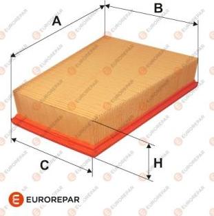 EUROREPAR E147011 - Gaisa filtrs ps1.lv