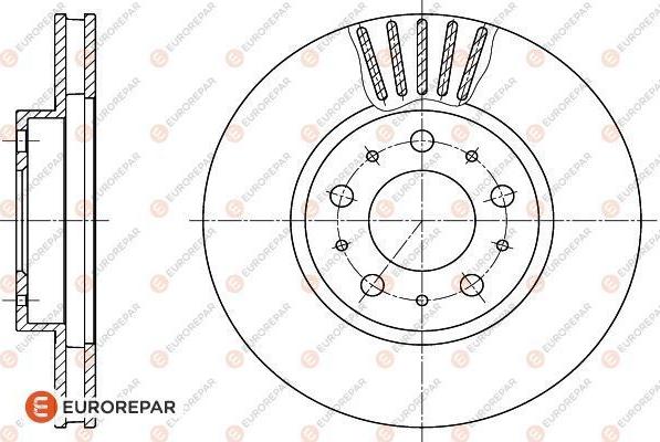 EUROREPAR 1618890680 - Bremžu diski ps1.lv