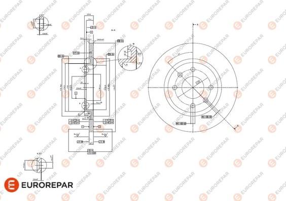 EUROREPAR 1618890380 - Bremžu diski ps1.lv