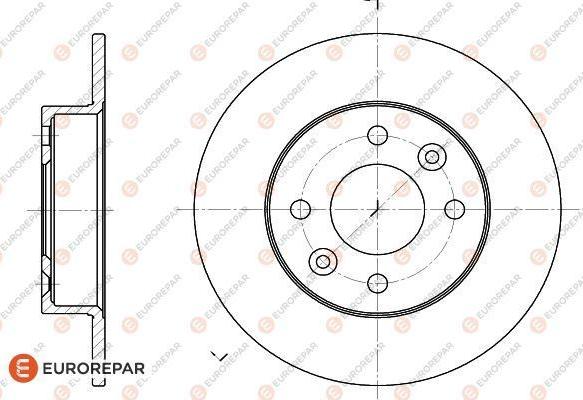 EUROREPAR 1618866680 - Bremžu diski ps1.lv