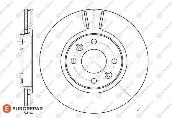 EUROREPAR 1618868380 - Bremžu diski ps1.lv