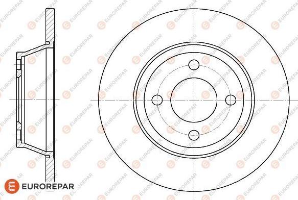 EUROREPAR 1618868280 - Bremžu diski ps1.lv