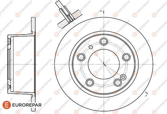 EUROREPAR 1618862280 - Bremžu diski ps1.lv