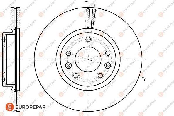 EUROREPAR 1618889680 - Bremžu diski ps1.lv