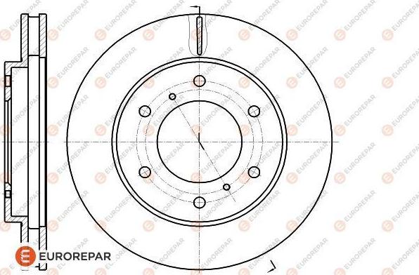 EUROREPAR 1618889080 - Bremžu diski ps1.lv