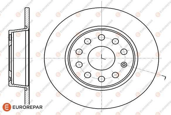 EUROREPAR 1618886780 - Bremžu diski ps1.lv