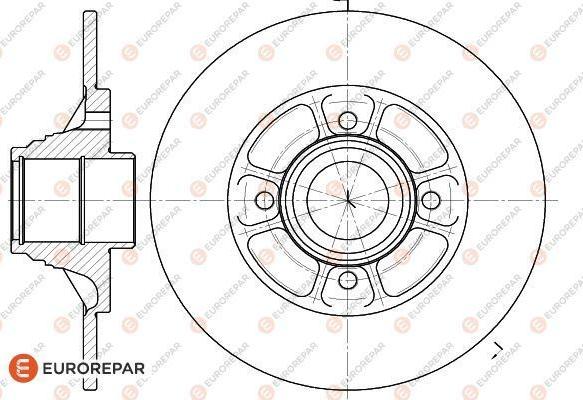 EUROREPAR 1618880080 - Bremžu diski ps1.lv