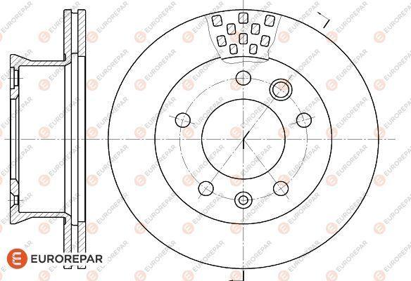 EUROREPAR 1618882380 - Bremžu diski ps1.lv