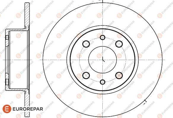 EUROREPAR 1618874480 - Bremžu diski ps1.lv