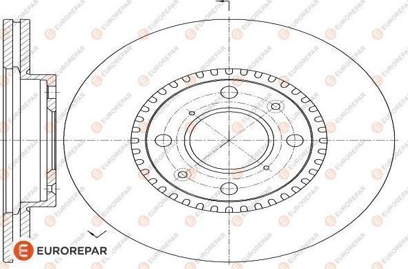 EUROREPAR 1618870780 - Bremžu diski ps1.lv