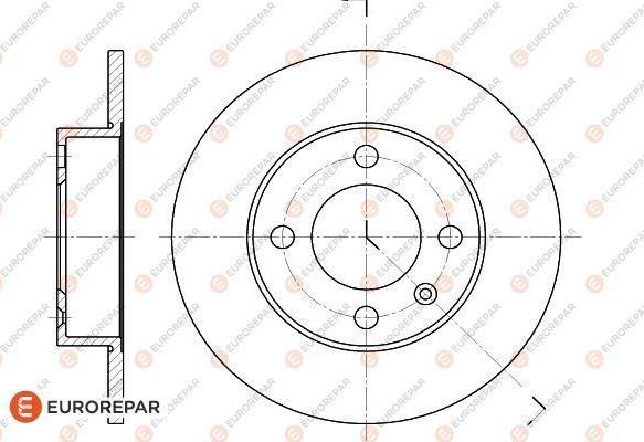 EUROREPAR 1618871080 - Bremžu diski ps1.lv