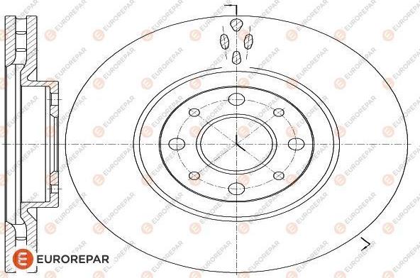 EUROREPAR 1618873680 - Bremžu diski ps1.lv