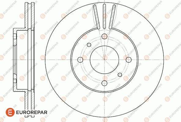 EUROREPAR 1618872280 - Bremžu diski ps1.lv