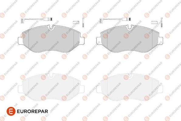 EUROREPAR 1686268180 - Bremžu uzliku kompl., Disku bremzes ps1.lv